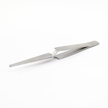Excel Blades Pointed Reverse Self Closing Tweezers, 4.5" Stainless Steel 12pk 30413